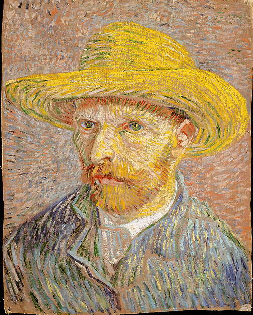 Van Gogh’s 1887 self-portrait in a straw hat