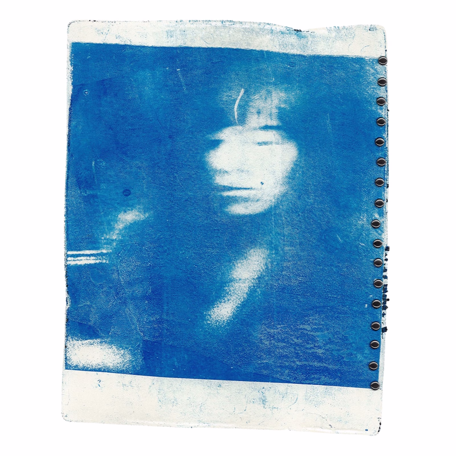 Blue-and-white portrait artwork for Ruby Alexander’s Undertow.