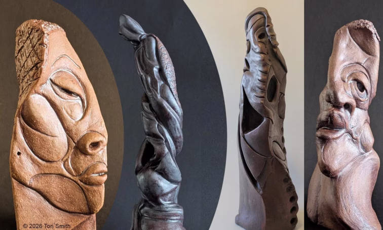 Four views of Tory Smith’s expressive ceramic figures